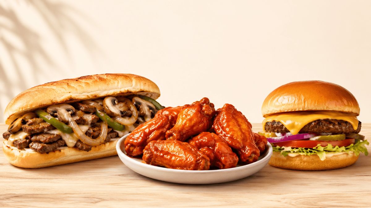 Sunny Hot Subs & Wings dining space
